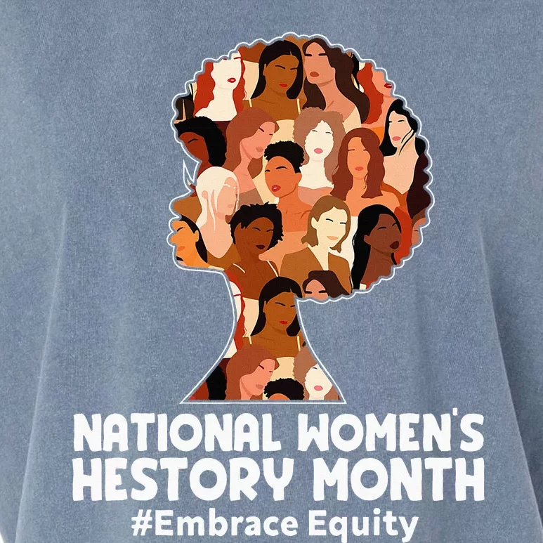 Feminist National Women History Month 2024 Embrace Equity Garment-Dyed Women's Muscle Tee