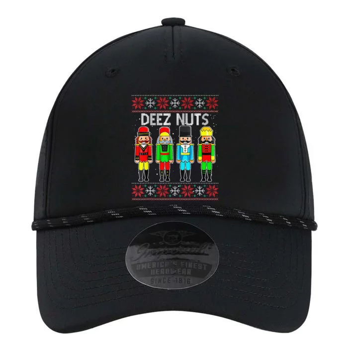 Funny Nutcracker Xmas Gifts Cute Deez Nuts Ugly Christmas Performance The Dyno Cap