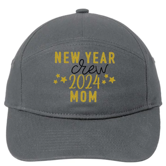 Funny New Year Crew Mom Christmas Crew Happy New Year Crew New Years Eve 7-Panel Snapback Hat