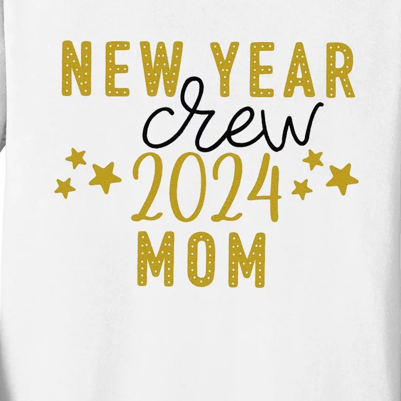 Funny New Year Crew Mom Christmas Crew Happy New Year Crew New Years Eve Kids Long Sleeve Shirt