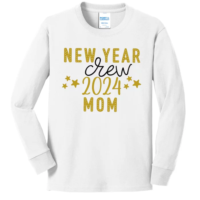 Funny New Year Crew Mom Christmas Crew Happy New Year Crew New Years Eve Kids Long Sleeve Shirt