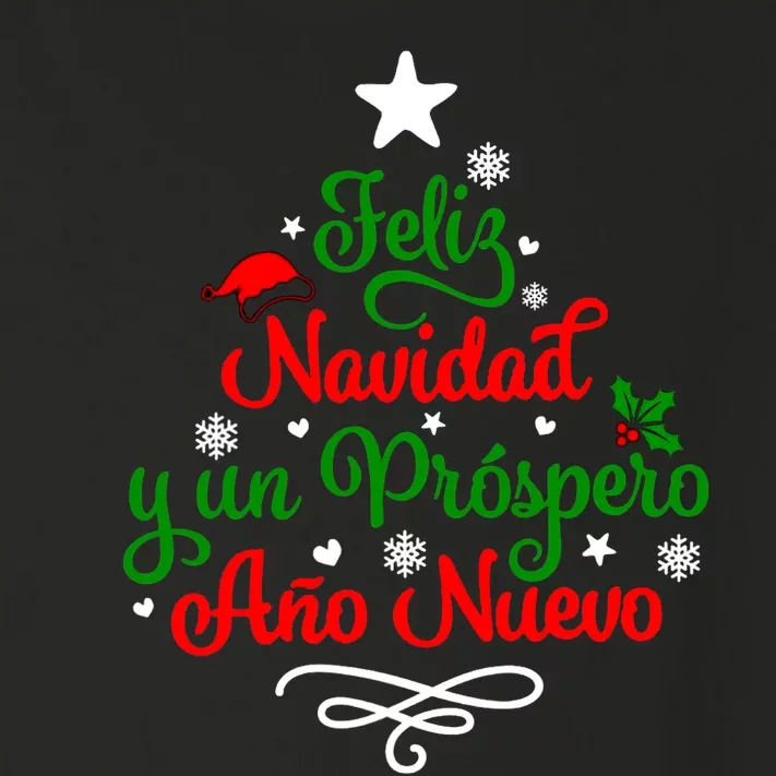 Feliz Navidad Y Prospero Ano Nuevo Mexican Christmas Toddler Long Sleeve Shirt