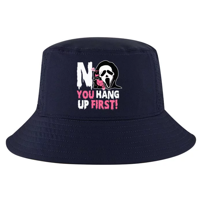 Funny No You Hang Up First Halloween Cool Comfort Performance Bucket Hat