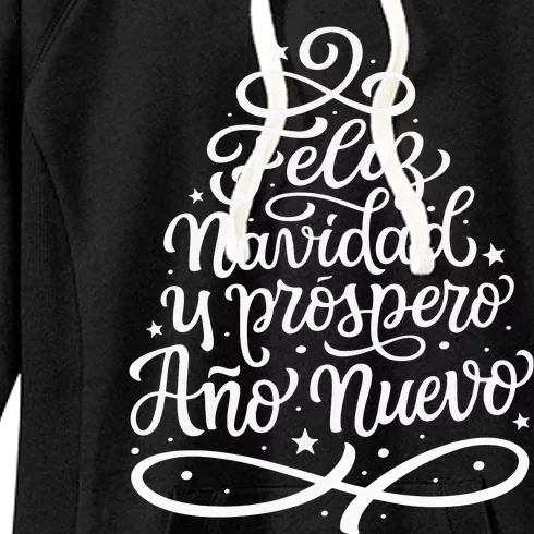 Feliz Navidad Y Prospero Ano Nuevo Women's Fleece Hoodie