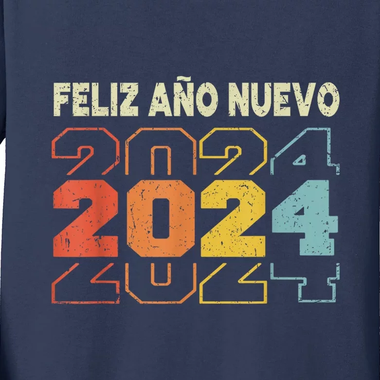 Feliz Navidad Y Prospero Ano Nuevo Kids Long Sleeve Shirt