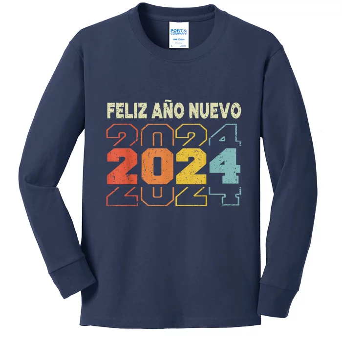 Feliz Navidad Y Prospero Ano Nuevo Kids Long Sleeve Shirt