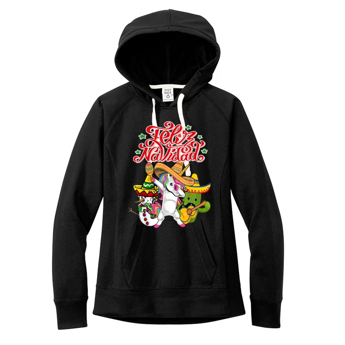 Feliz Navidad Y Prospero Ano Nuevo Women's Fleece Hoodie