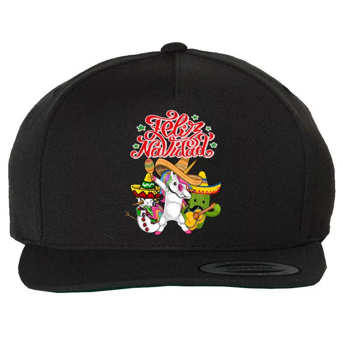 Feliz Navidad Y Prospero Ano Nuevo Wool Snapback Cap