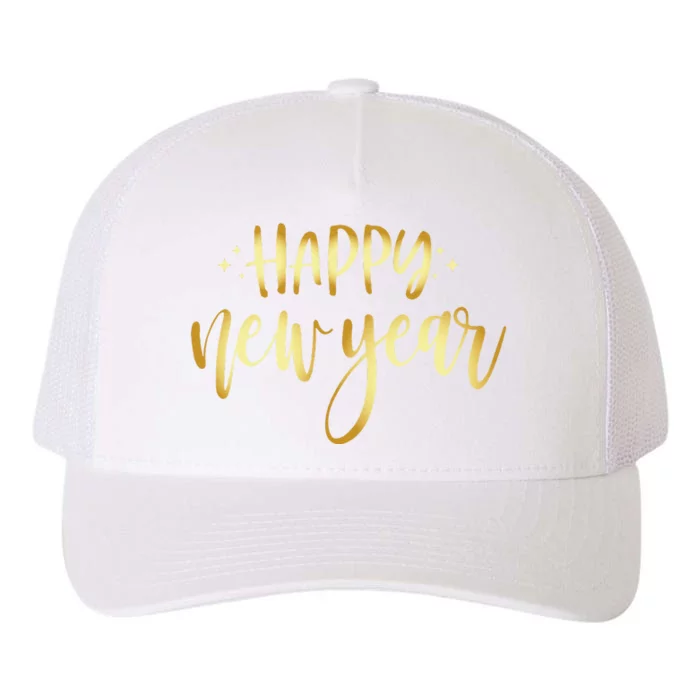 Funny New Years Eve Party Supplies 2024 Happy New Year Fireworks Yupoong Adult 5-Panel Trucker Hat