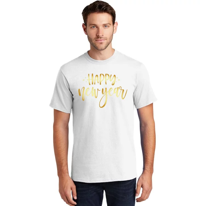 Funny New Years Eve Party Supplies 2024 Happy New Year Fireworks Tall T-Shirt