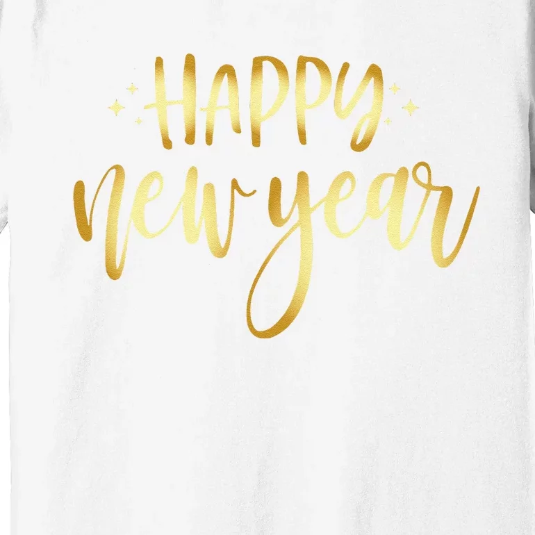 Funny New Years Eve Party Supplies 2024 Happy New Year Fireworks Premium T-Shirt