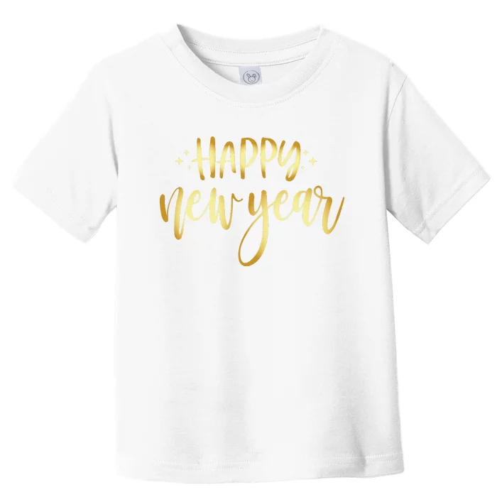 Funny New Years Eve Party Supplies 2024 Happy New Year Fireworks Toddler T-Shirt