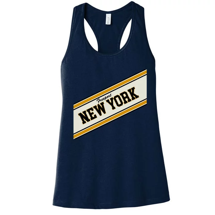 Freeport New York Varsity Logo Women's Racerback Tank