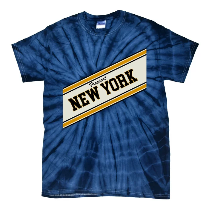 Freeport New York Varsity Logo Tie-Dye T-Shirt