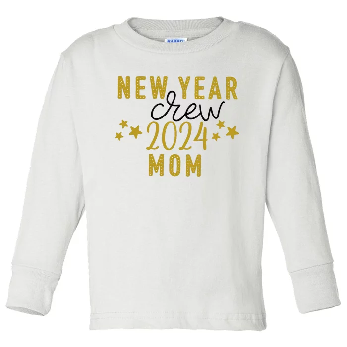 Funny New Year Crew Mom Christmas Crew Happy New Year Crew New Years Eve Toddler Long Sleeve Shirt