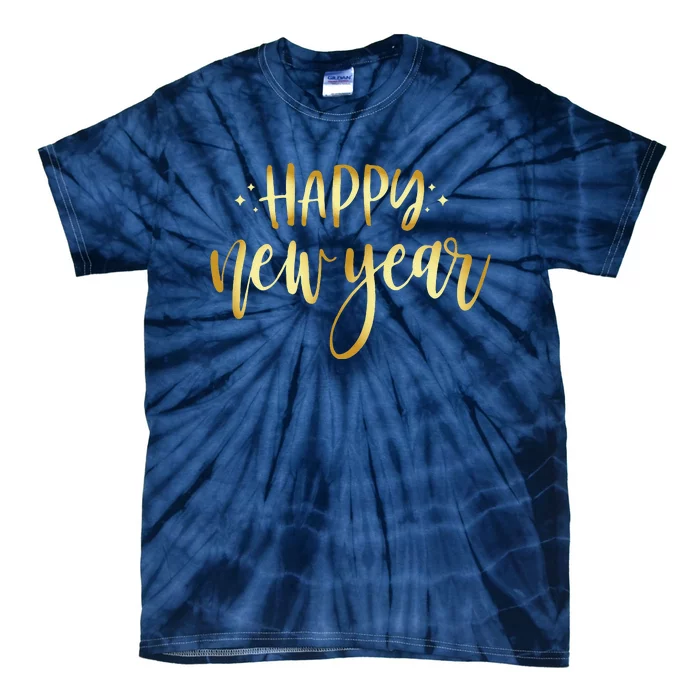 Funny New Years Eve Party Supplies 2024 Happy New Year Fireworks Tie-Dye T-Shirt