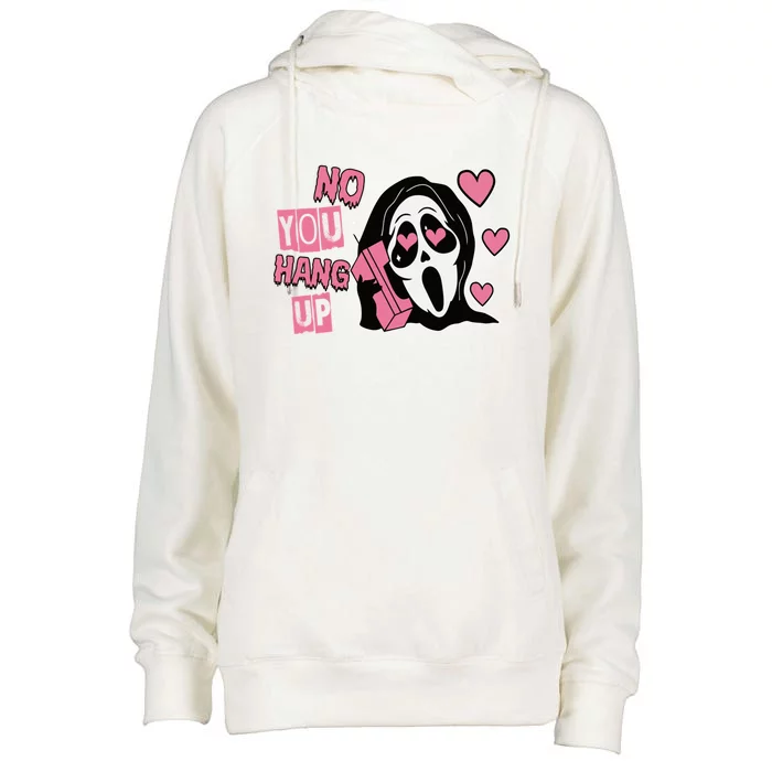 Funny No You Hang Up First Ghost Calling Hello Halloween Gift Womens Funnel Neck Pullover Hood