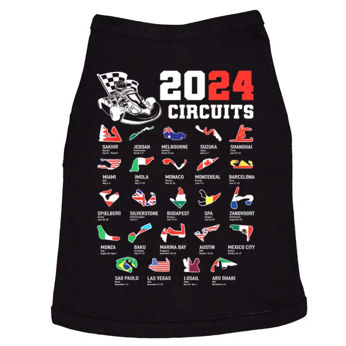 Formula One 2024 Calendar For Race Car Fan Circuits Race Doggie Tank