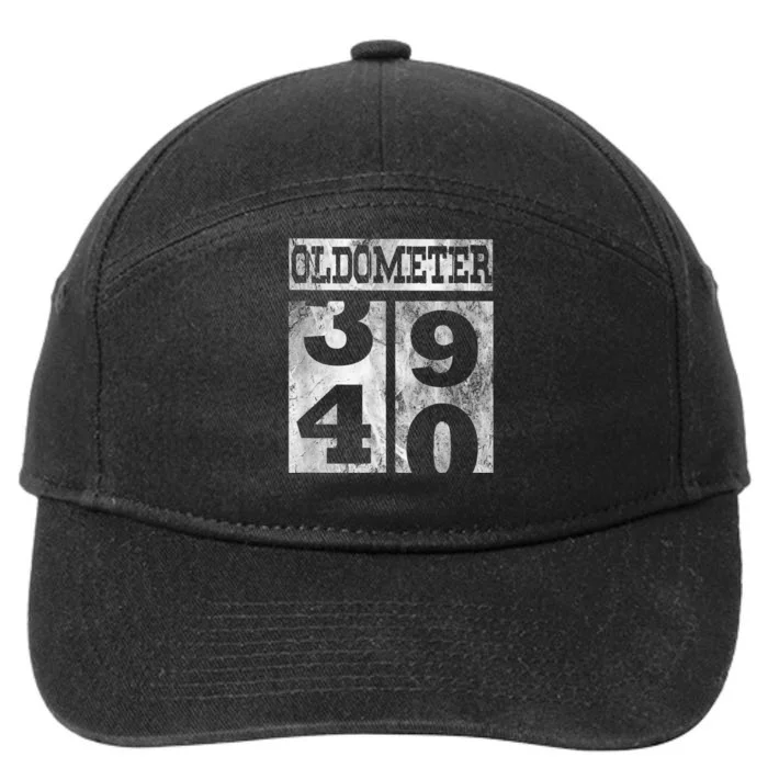 Funny Oldometer 40 years Shirt 40th Birthday Gift m.e.n Wom.e.n 7-Panel Snapback Hat