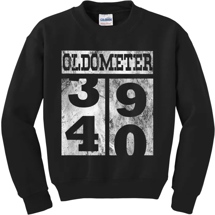 Funny Oldometer 40 years Shirt 40th Birthday Gift m.e.n Wom.e.n Kids Sweatshirt