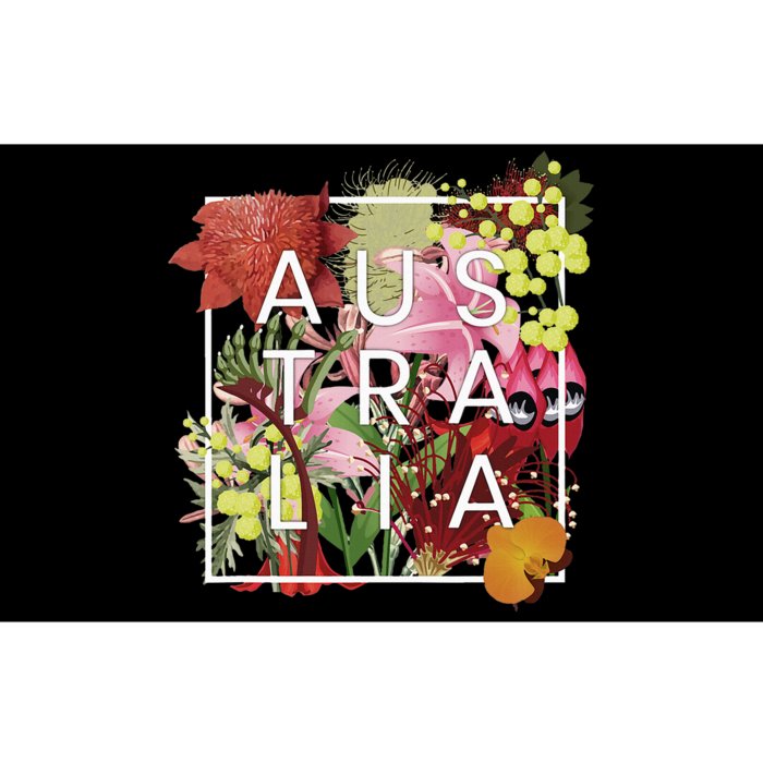 Flowers Of Australia Word Art Australian Pride Bumper Sticker