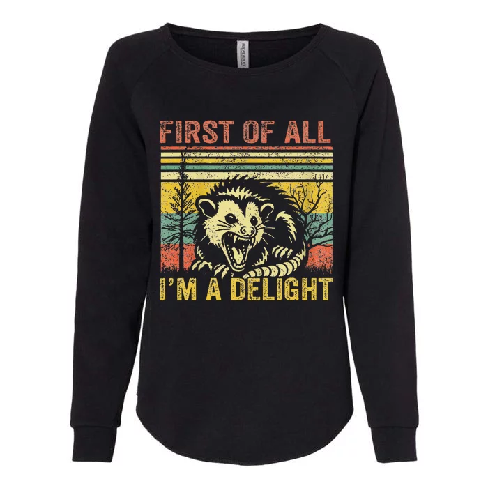 First Of All IM A Delight Womens California Wash Sweatshirt