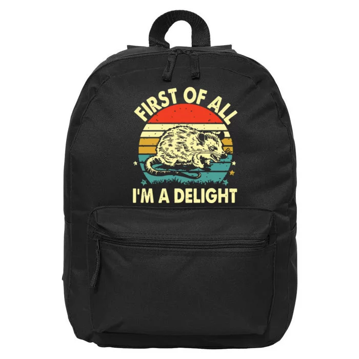 First Of All IM A Delight 16 in Basic Backpack