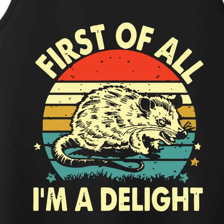 First Of All IM A Delight Performance Tank