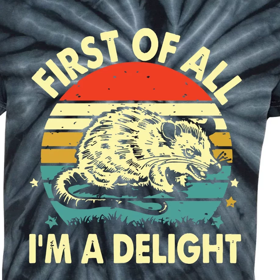 First Of All IM A Delight Kids Tie-Dye T-Shirt