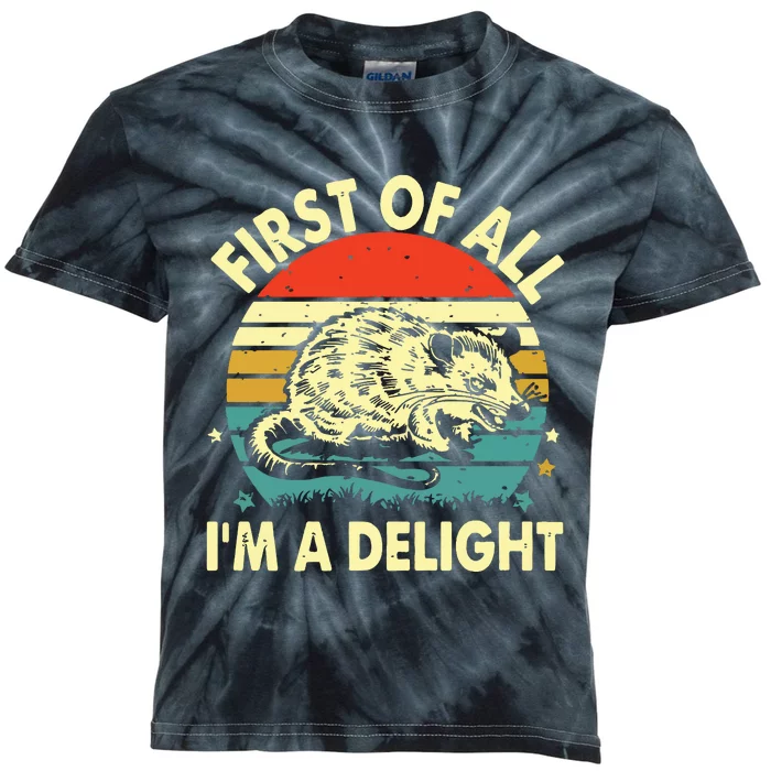 First Of All IM A Delight Kids Tie-Dye T-Shirt