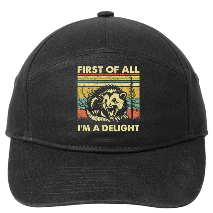 First Of All IM A Delight 7-Panel Snapback Hat