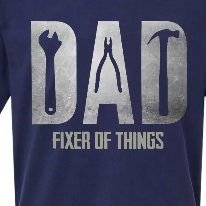 Fixer Of All The Things Cool Mom And Dad Gift Sueded Cloud Jersey T-Shirt