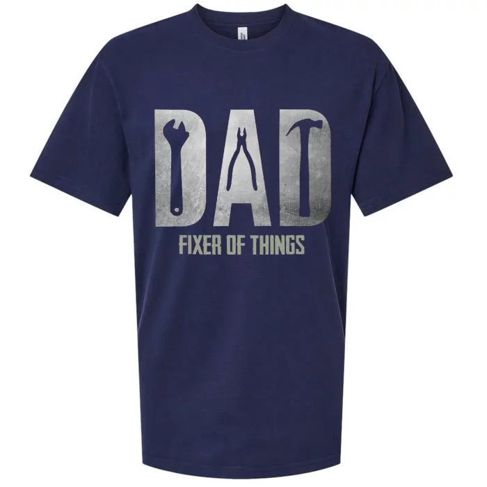 Fixer Of All The Things Cool Mom And Dad Gift Sueded Cloud Jersey T-Shirt