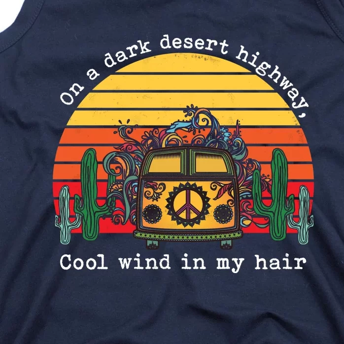 Funny On A Dark Desert Highway Retro 1 Tank Top