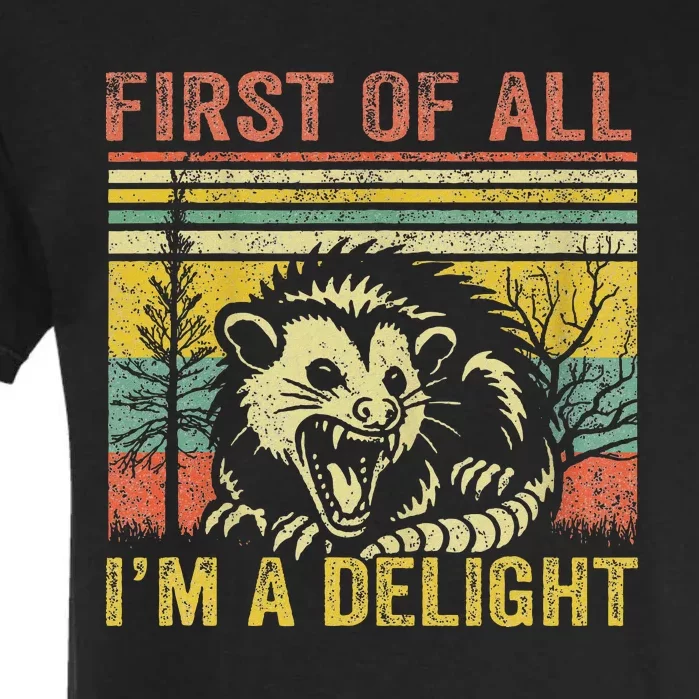 First Of All IM A Delight Funny Quote Garment-Dyed Heavyweight T-Shirt