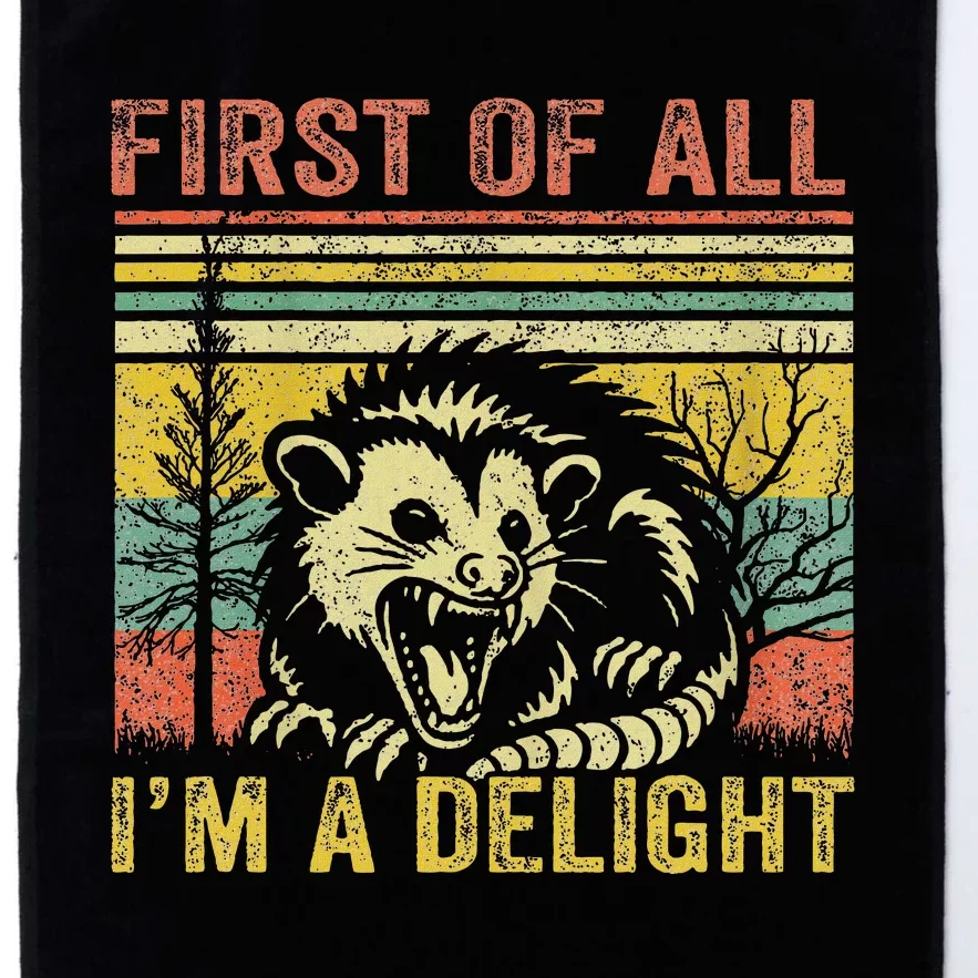 First Of All IM A Delight Funny Quote Platinum Collection Golf Towel