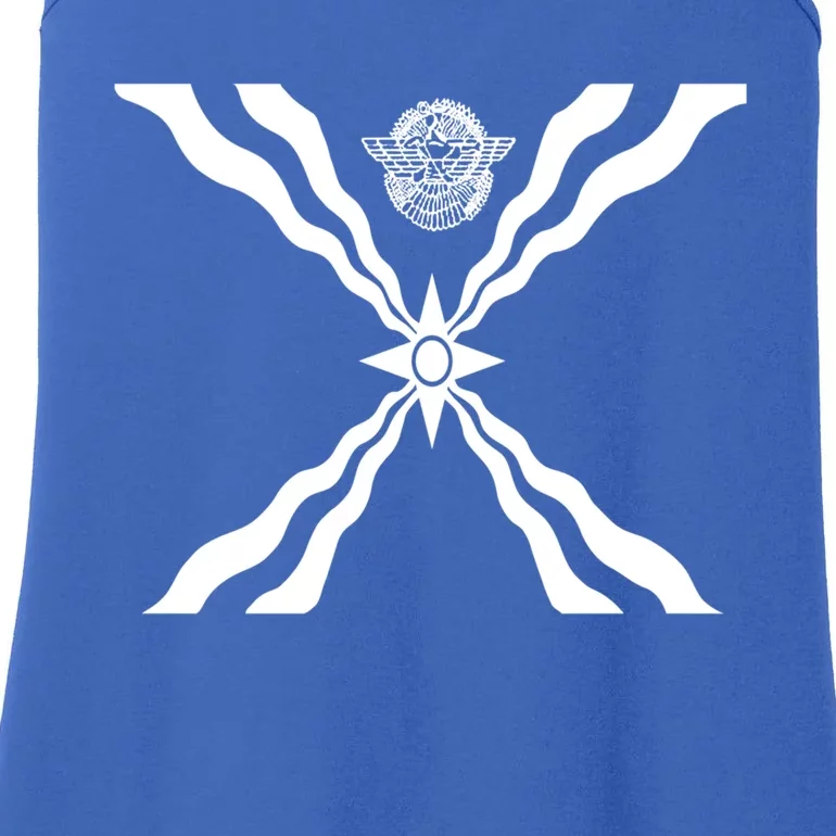 Flag Of Assyria Cute Gift Assyrian God Assur Lon Ladies Essential Tank