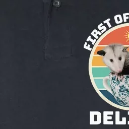 First Of All IM A Delight Sarcastic Angry Opossum Softstyle Adult Sport Polo