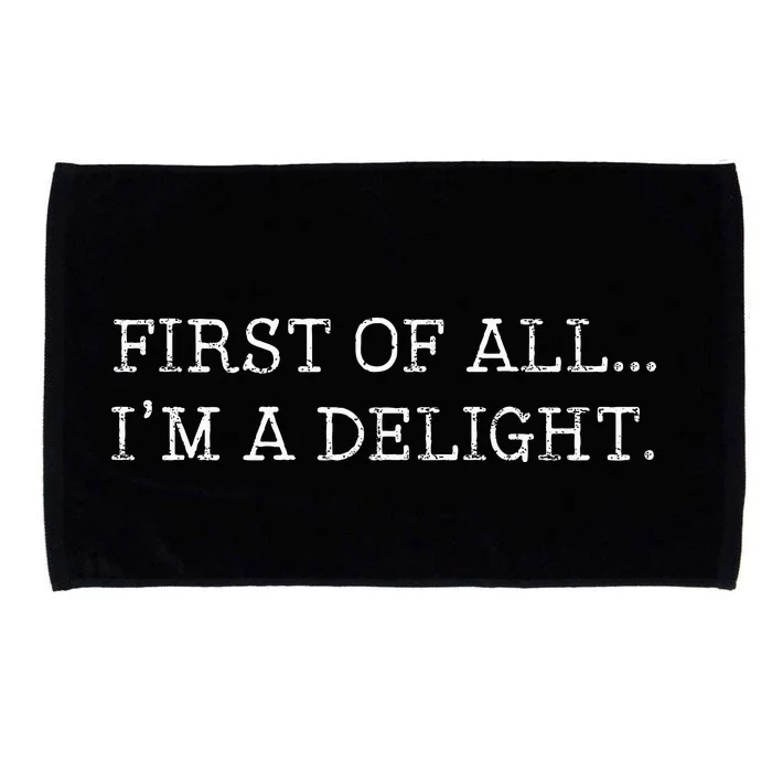 First Of All IM A Delight Microfiber Hand Towel