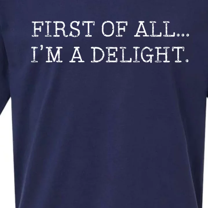 First Of All IM A Delight Sueded Cloud Jersey T-Shirt