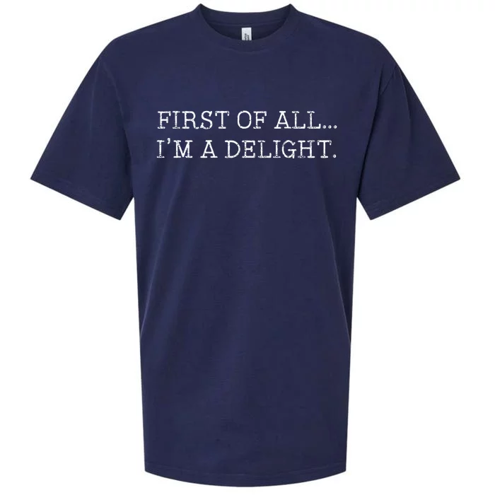 First Of All IM A Delight Sueded Cloud Jersey T-Shirt