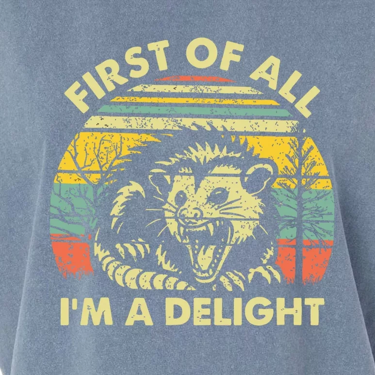 First Of All Im A Delight Garment-Dyed Women's Muscle Tee