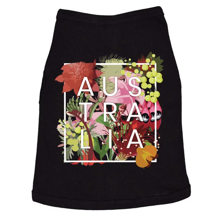 Flowers Of Australia Word Art Australian Pride Doggie Tank