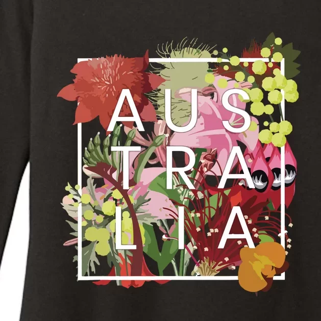 Flowers Of Australia Word Art Australian Pride Womens CVC Long Sleeve Shirt