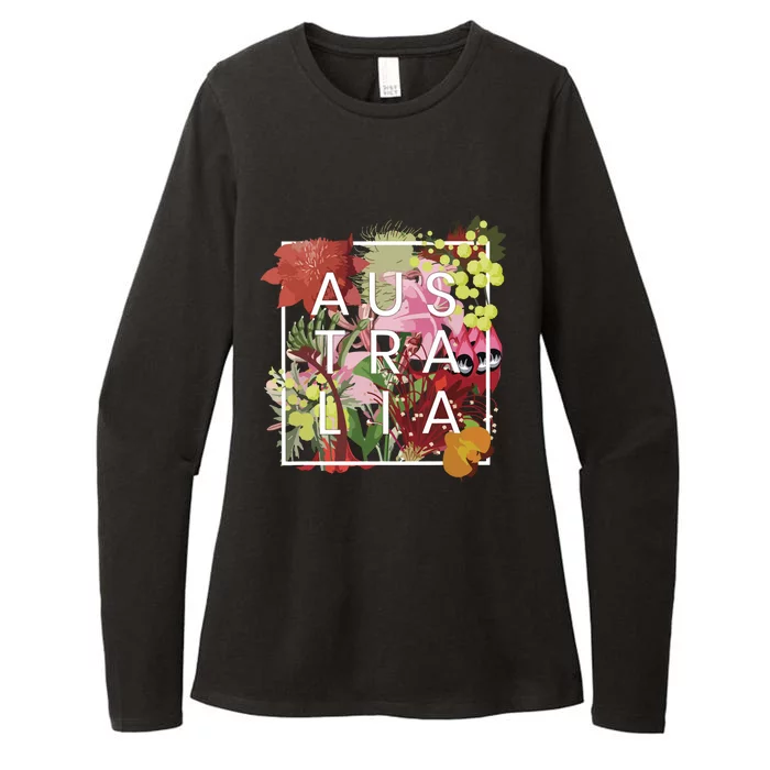 Flowers Of Australia Word Art Australian Pride Womens CVC Long Sleeve Shirt