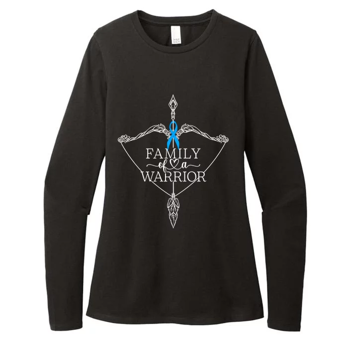 Family Of A Warrior Colon Cancer Awareness Support Squad Great Gift Womens CVC Long Sleeve Shirt