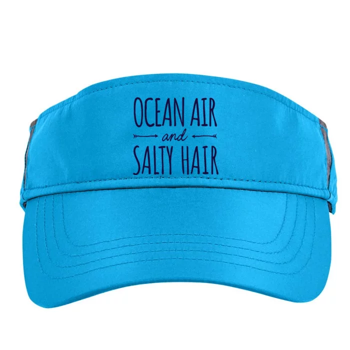 Funny Ocean Air Salty Hair Girl Vacation Summer Throwback Adult Drive Performance Visor