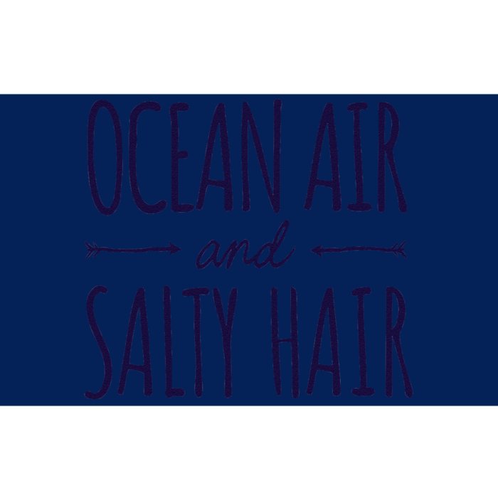 Funny Ocean Air Salty Hair Girl Vacation Summer Throwback Bumper Sticker