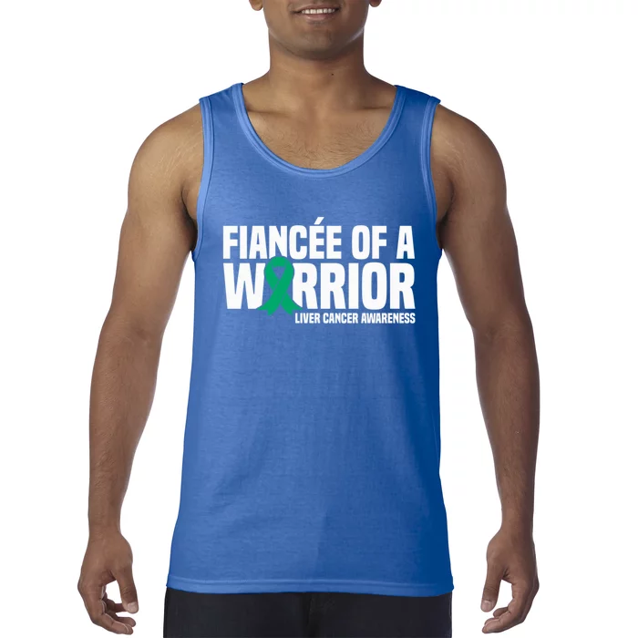 Fiancee Of A Warrior Liver Cancer Awareness Meaningful Gift Tank Top