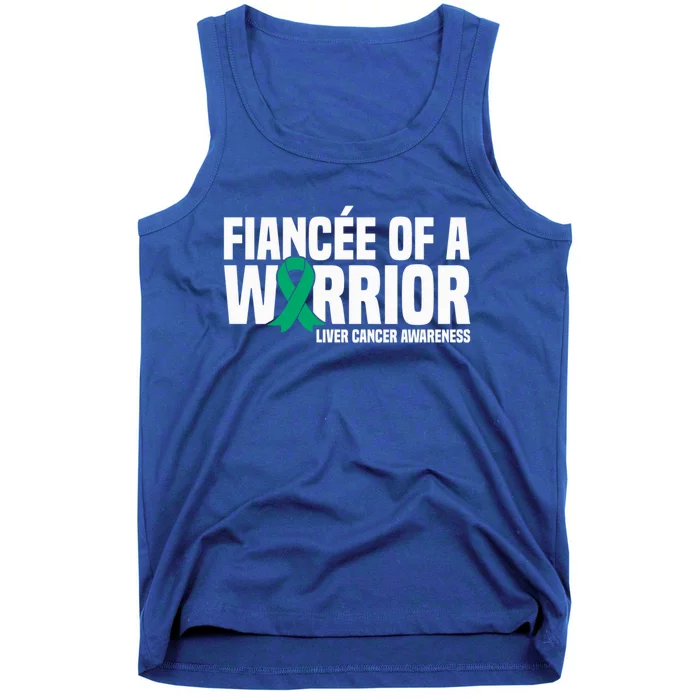 Fiancee Of A Warrior Liver Cancer Awareness Meaningful Gift Tank Top